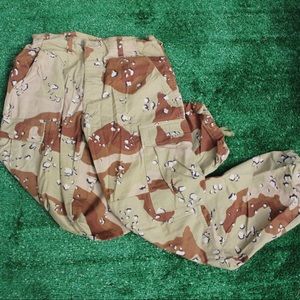 Tan camo cargo pants